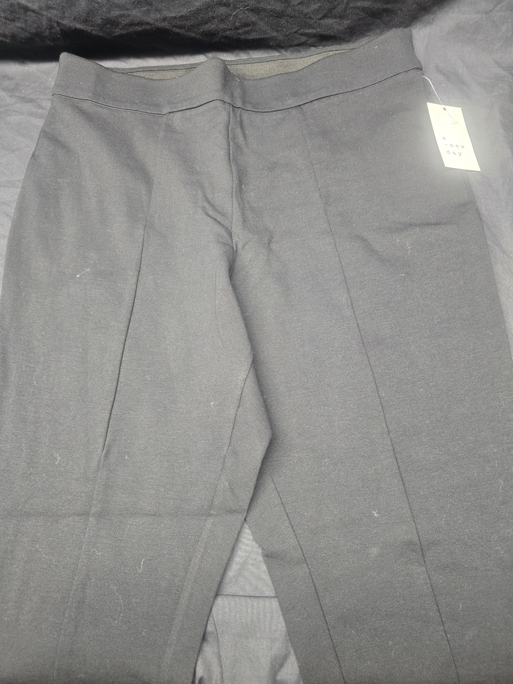 a new day Black Women's Dress Pants - Sleek Front Crease xxl